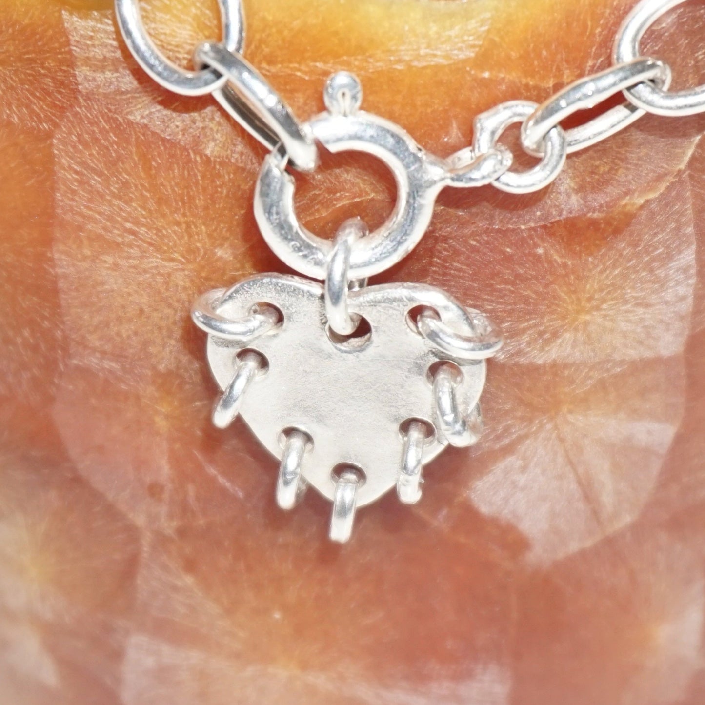 melted heart pendant