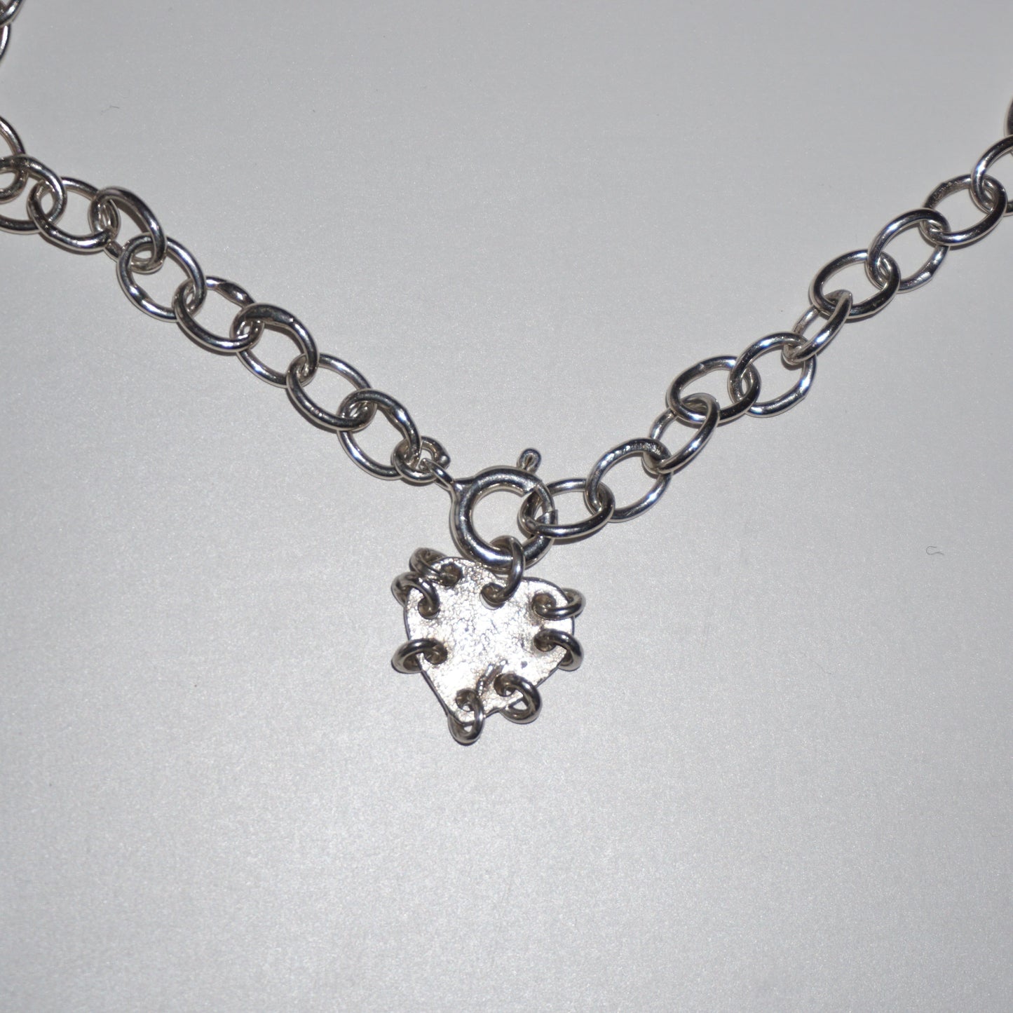 melted heart necklace