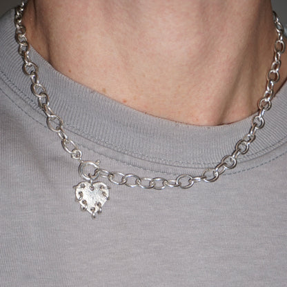 melted heart necklace