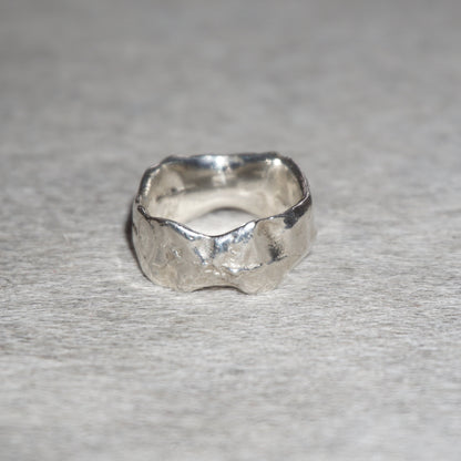 sandcasted chunky melted