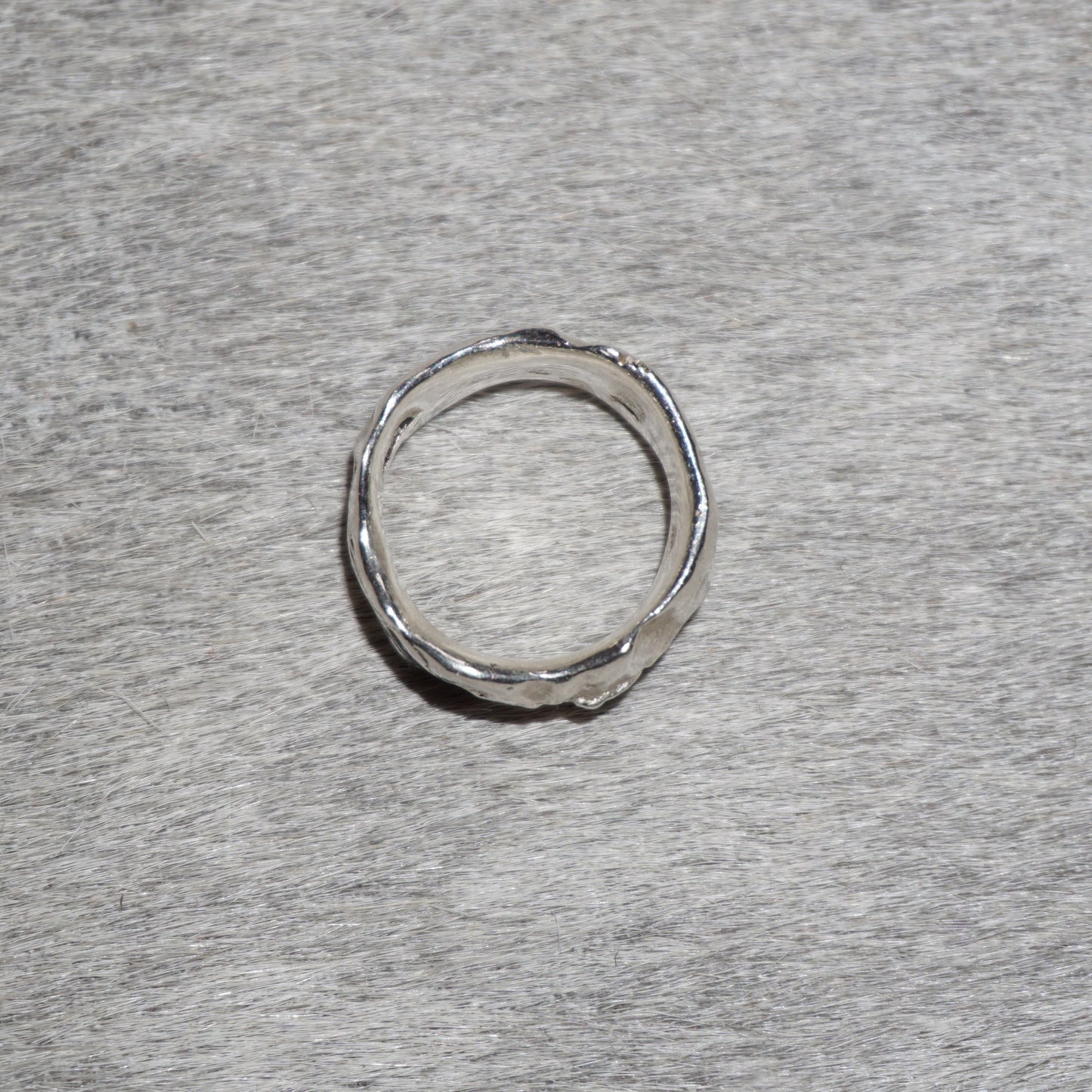 sandcasted chunky melted