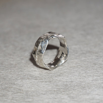 sandcasted chunky melted