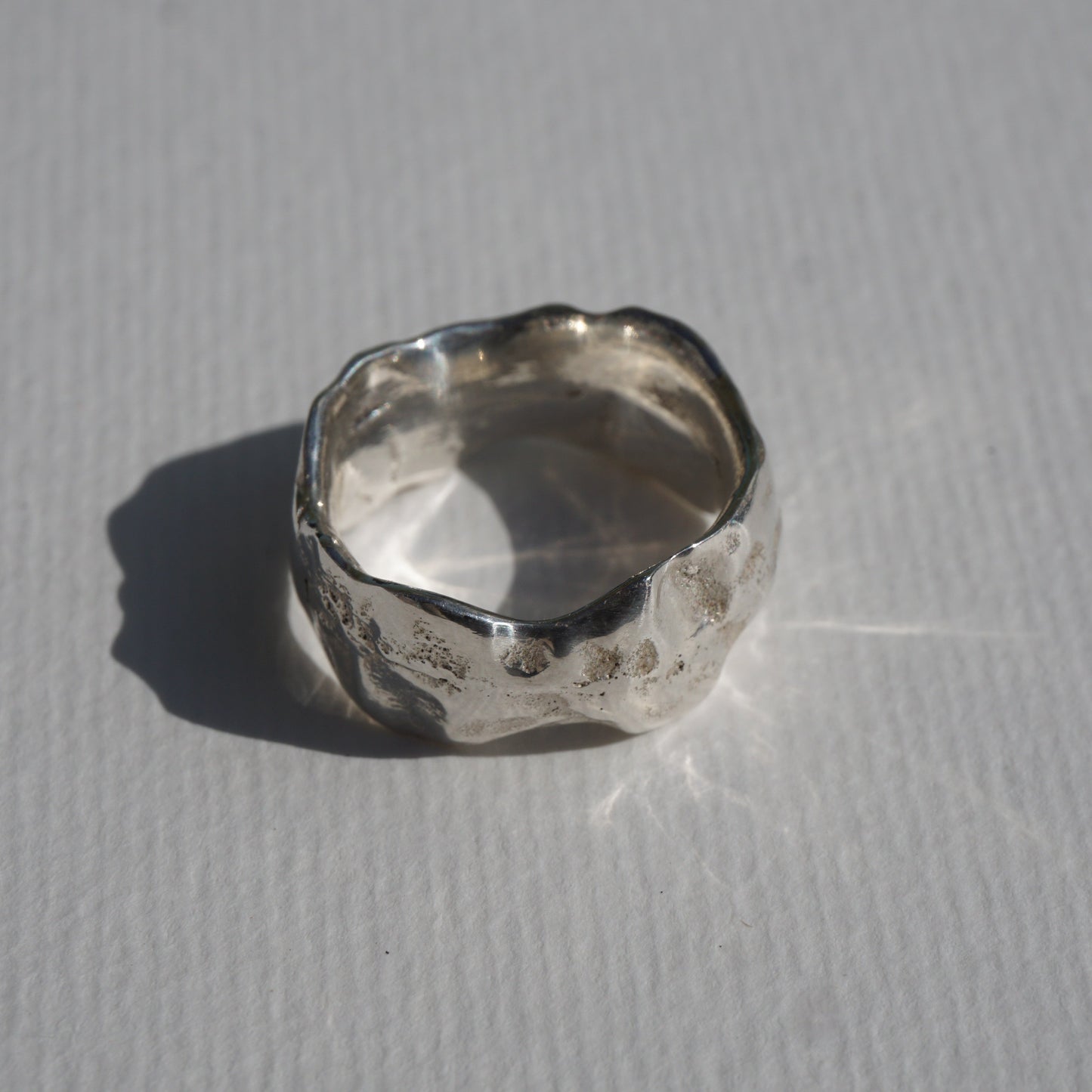 sandcasted chunky melted